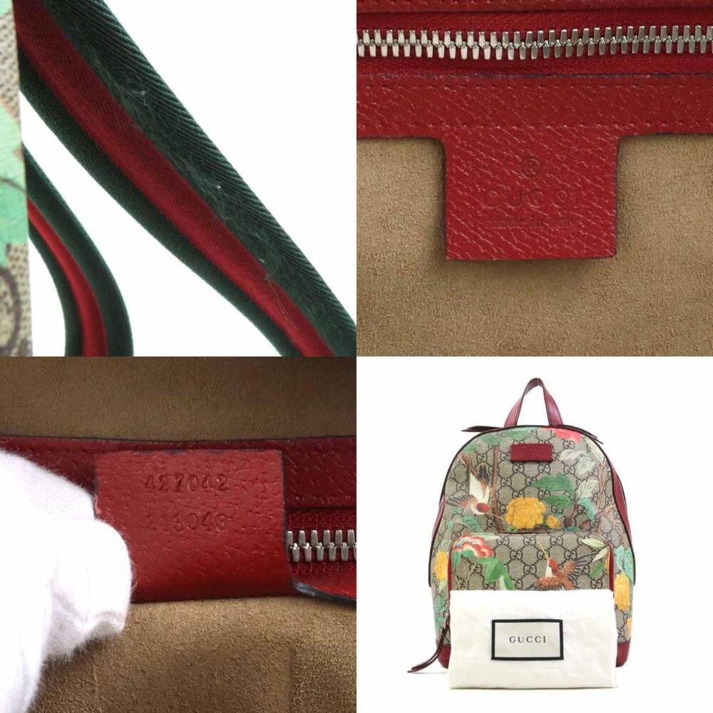 GUCCI Authentic Brown Leather Backpack - Picture 5 of 5